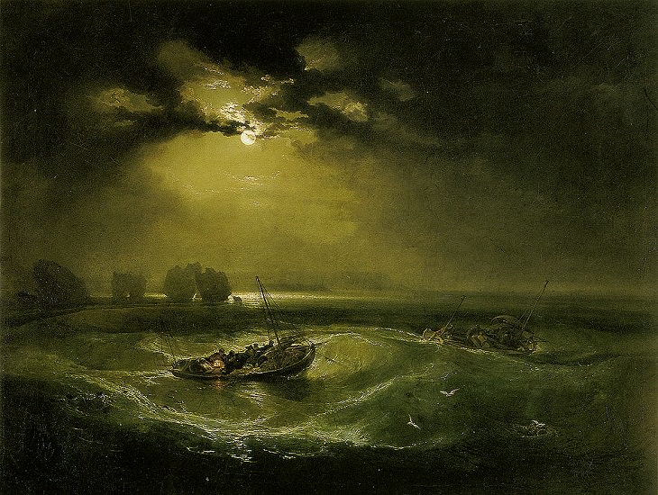 J.M.W. Turner Paintings, Fishermen at sea