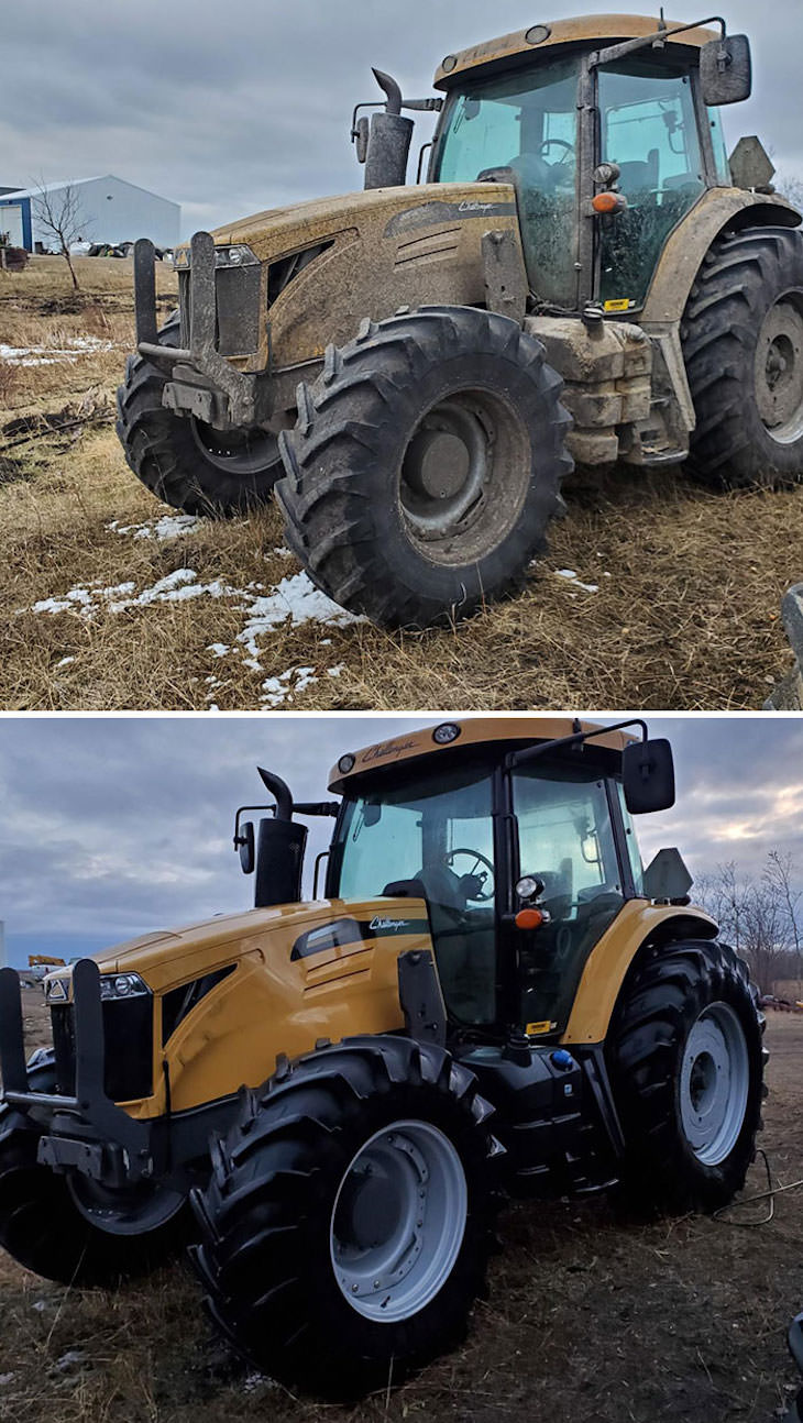 Before & After: Impressive Washing Makeovers, tractor