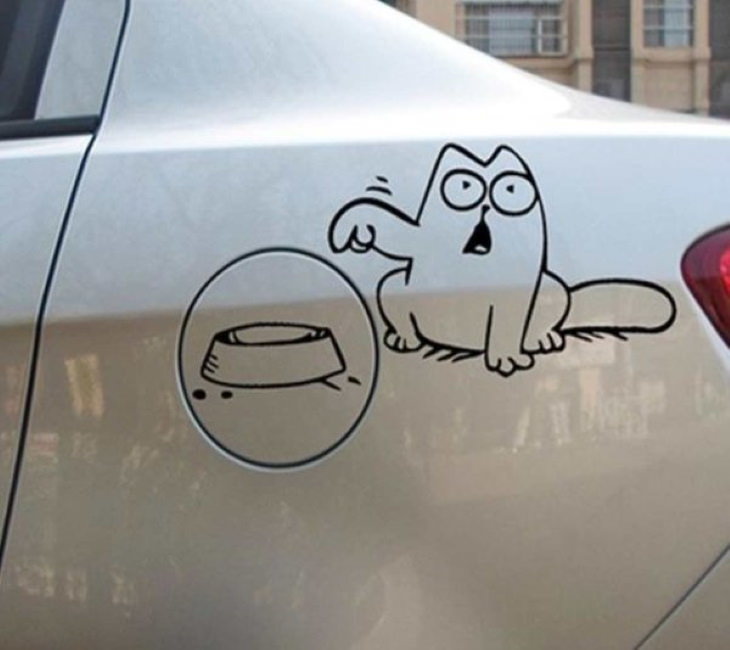 Funny Bumper Stickers Simon's cat