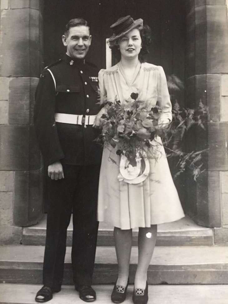 11 Nostalgic Photos of Stylish Past Generations, wedding photo 1948
