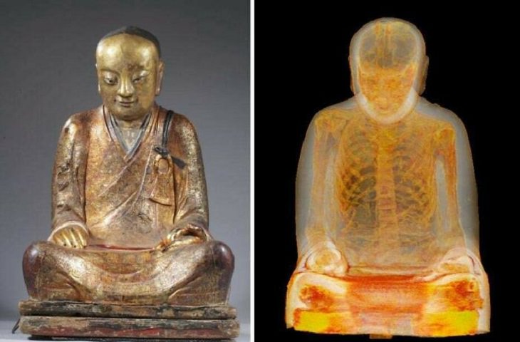 14 Bizarre Pics, 1,000-year-old Buddha sculpture