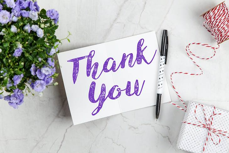 5 Practical and Easy Ways to Express Gratitude, thank you note