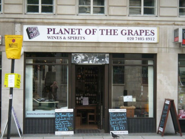 British shop names with puns planet of the grapes