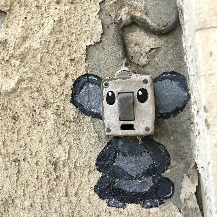 Street Artist CAL Uses Urban Corners Ingeniously, koala