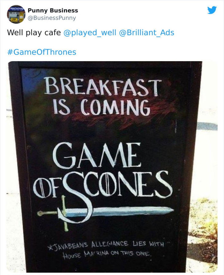 British shop names with puns game of scones