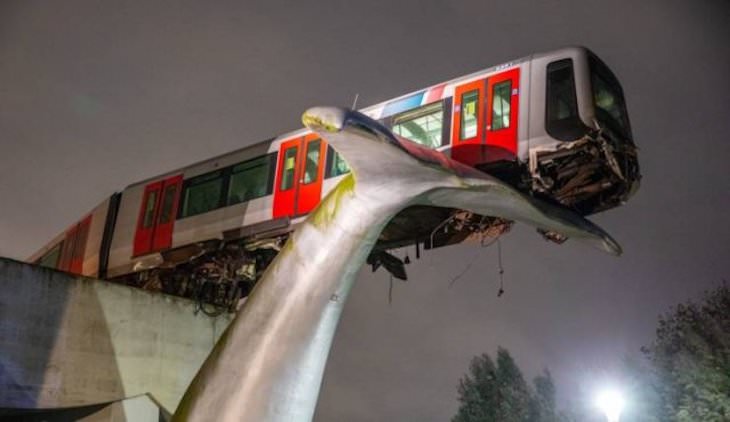 19 Images of Unusual Sights Around the World, tram accident, netherlands