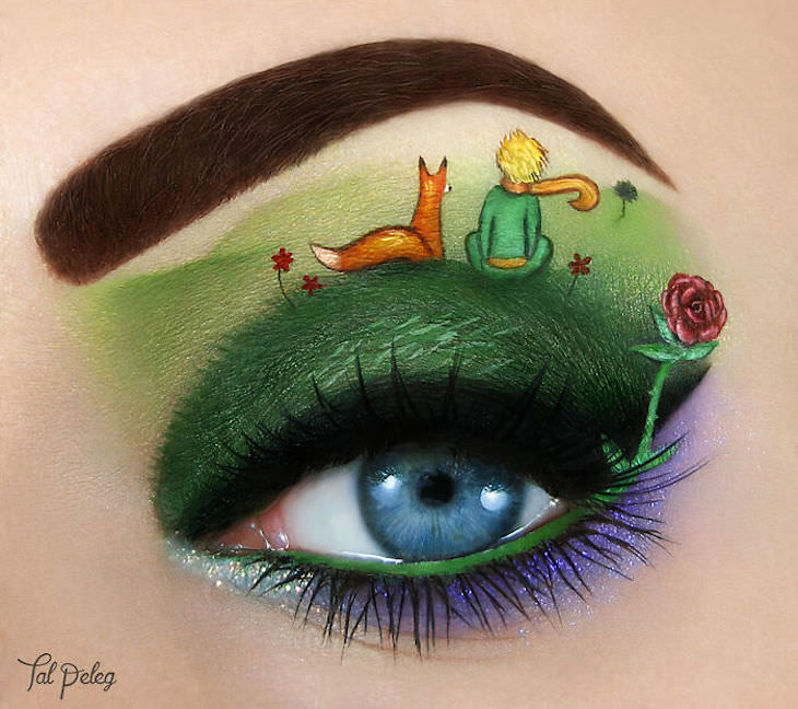 Incredible Makeup Artist Uses Eyelids As Canvas, little prince