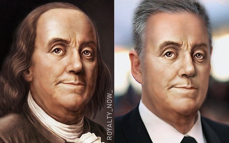 Historical Figures Recreated, Benjamin Franklin.