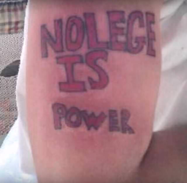 Tattoo Translation Fails Knowledge is power