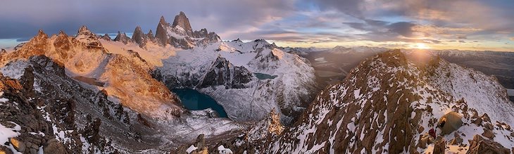 EPSON Pano Awards 2020 Winners, “Camp Just for the Sunrise” by Tyler Lekki,