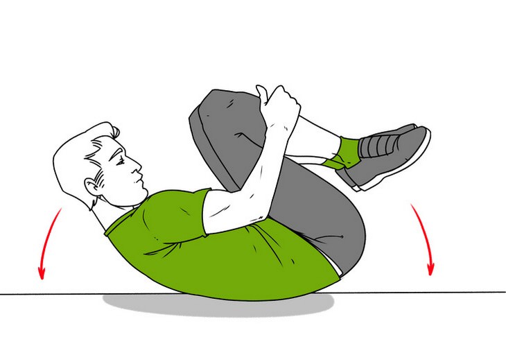 Amososv's Effective Exercise Set to Ease Back Pain, Swinging from side to side