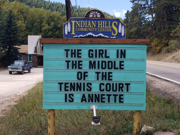 Indian Hills Community Center Signs annette
