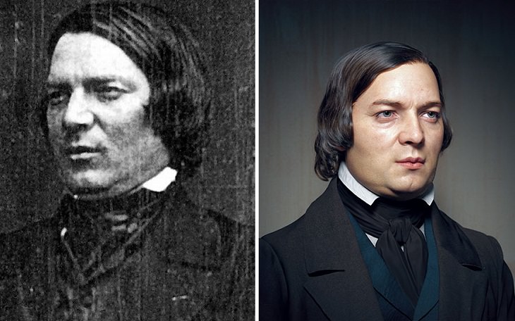 3D Portraits of Famous Classic Artists, Robert Schumann 