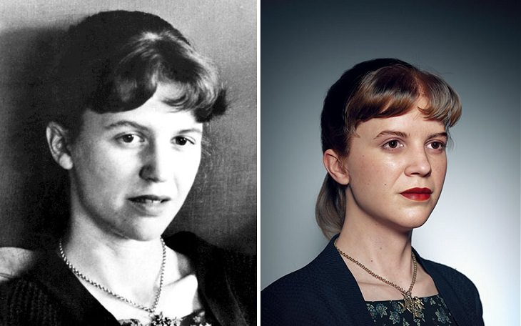 3D Portraits of Famous Classic Artists, Sylvia Plath