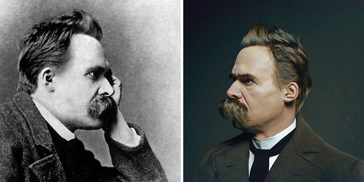 3D Portraits of Famous Classic Artists,  Friedrich Nietzsche