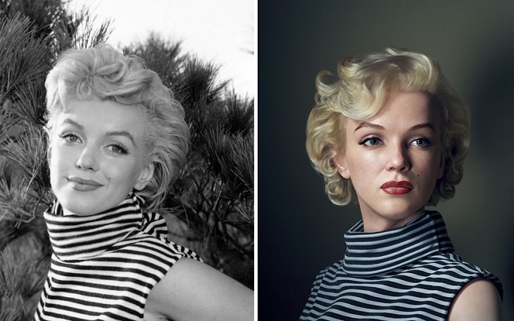 3D Portraits of Famous Classic Artists, Marilyn Monroe 