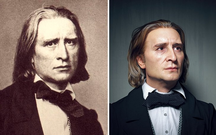 3D Portraits of Famous Classic Artists, Franz Liszt