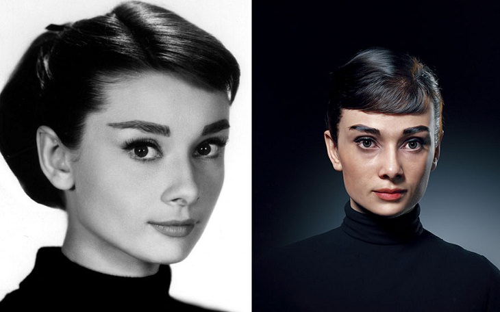 3D Portraits of Famous Classic Artists, Audrey Hepburn 