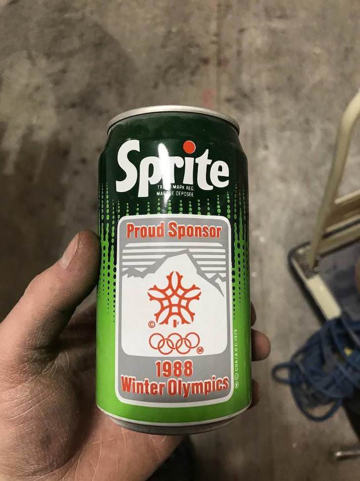 12 Cool Vintage Items Found by Chance, 1988 sprite can