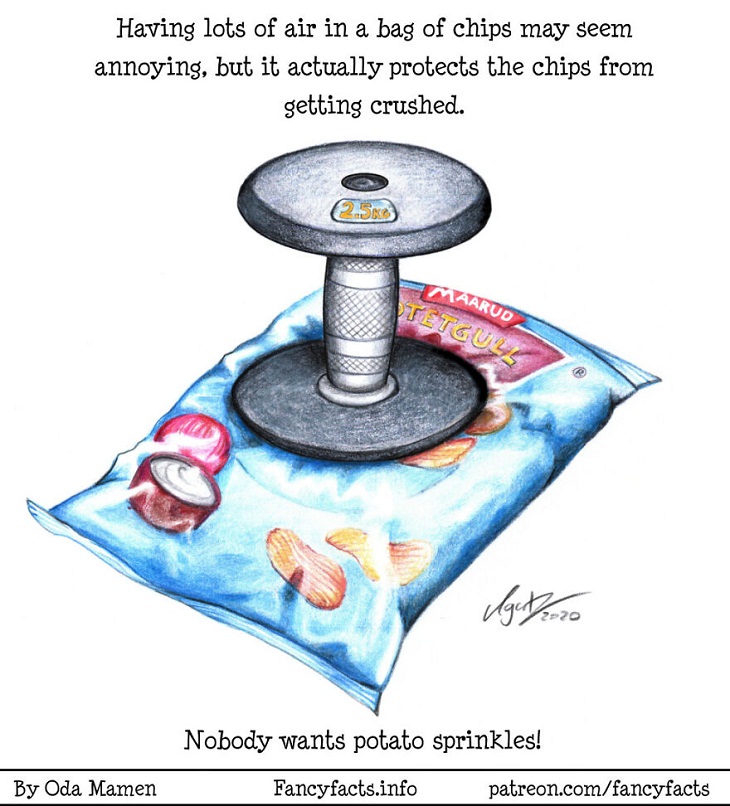 Illustrated Scientific Facts,  potato chip 