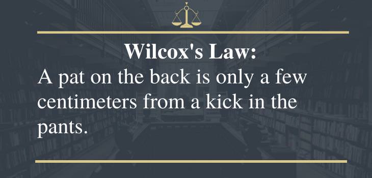 funny laws, wolcox's law