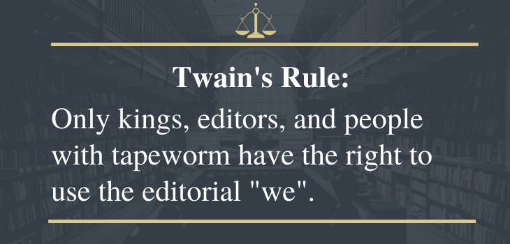 funny laws, Twain's rule