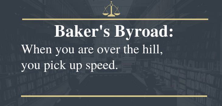 funny laws, baker's byroad