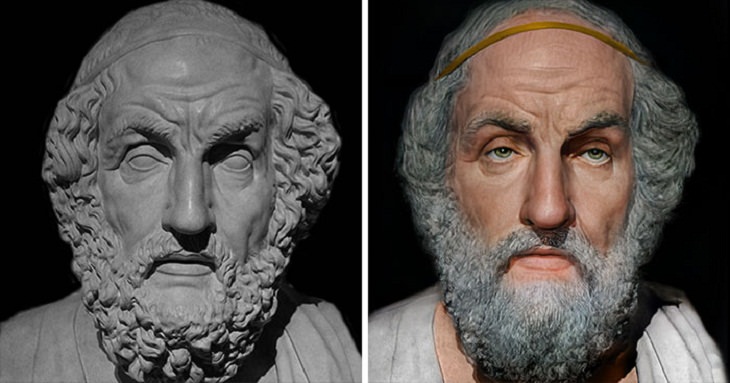 Reconstructed Faces of Ancient People, Poet Homer
