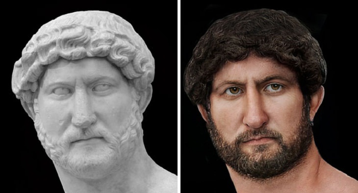 Reconstructed Faces of Ancient People, Roman emperor Hadrian