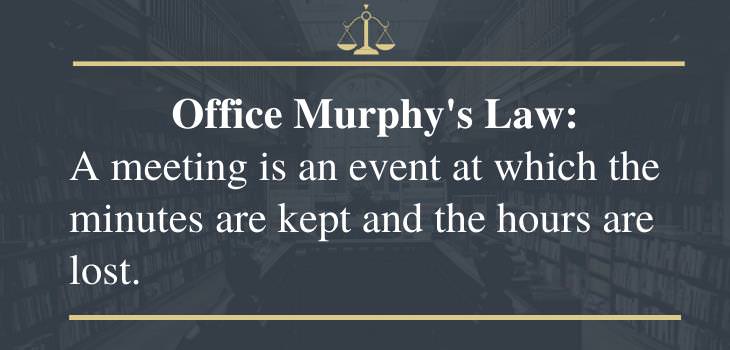 funny laws, office murphy's law