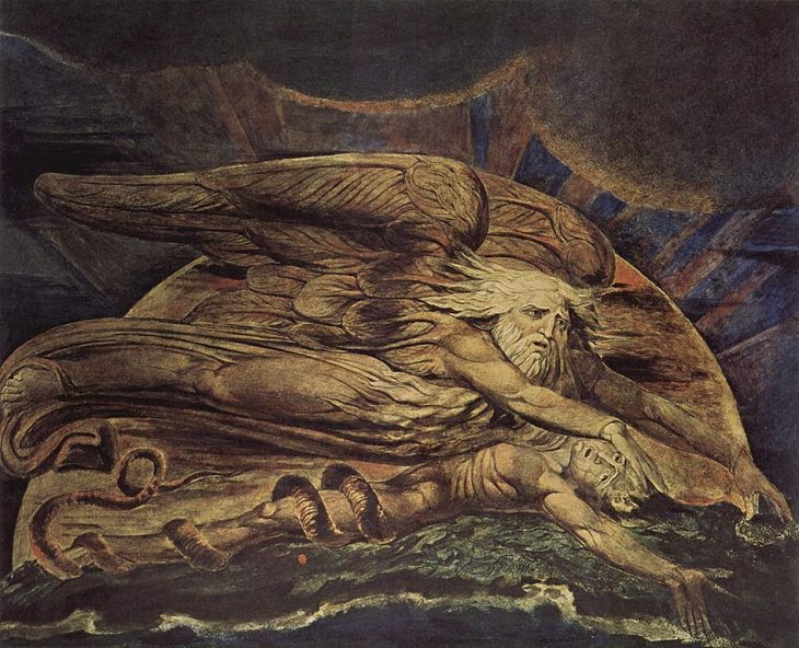 William Blake Paintings,  adam