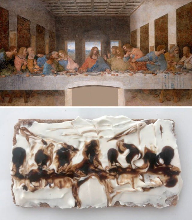 Sandwiches Inspired by Iconic Paintings Leonardo Da Vinci - 'The Last Supper' (1490s)