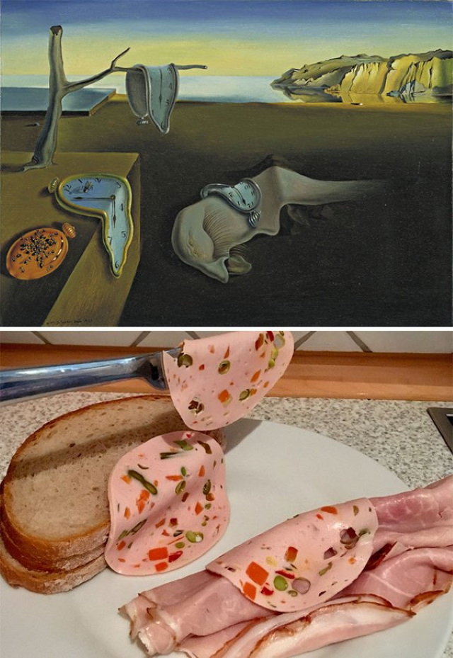 Sandwiches Inspired by Iconic Paintings Salvador Dalí - 'The Persistence Of Memory' (1931)