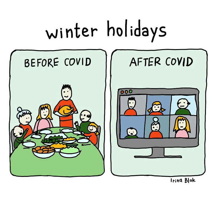 COVID-19 Comics, Holiday celebrations