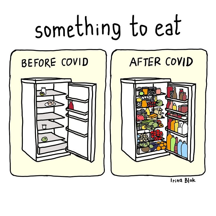 COVID-19 Comics, food