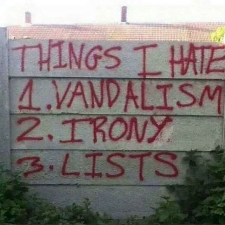 Funny signs, list of things i hate