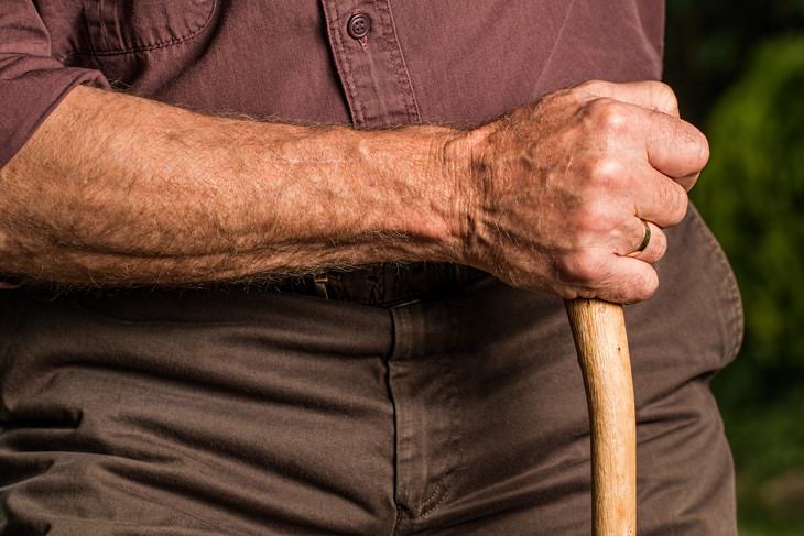 Hypertension Myths older man holding cane