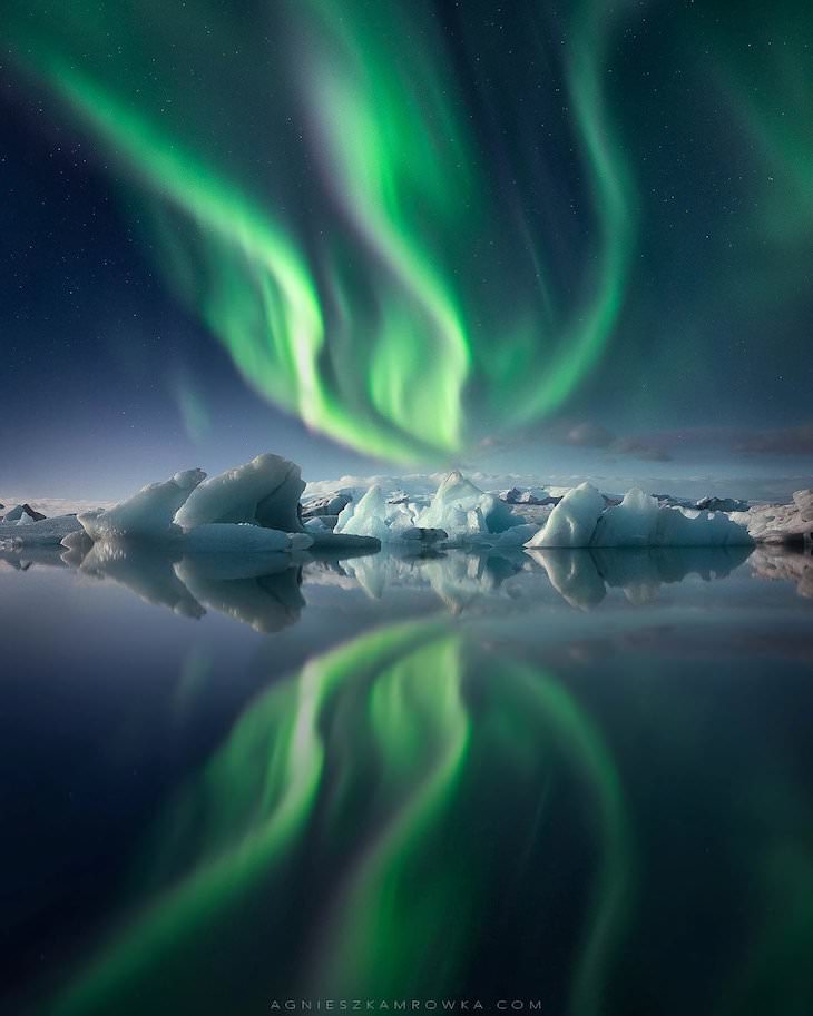 Best Northern Lights Photo of the Year shortlist, “Convergence” by Agnieszka Mrowka