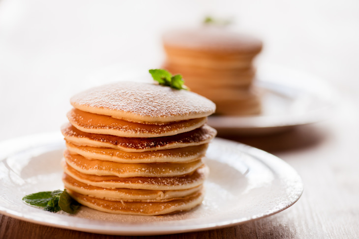 Popular breakfast foods of the past, pancakes