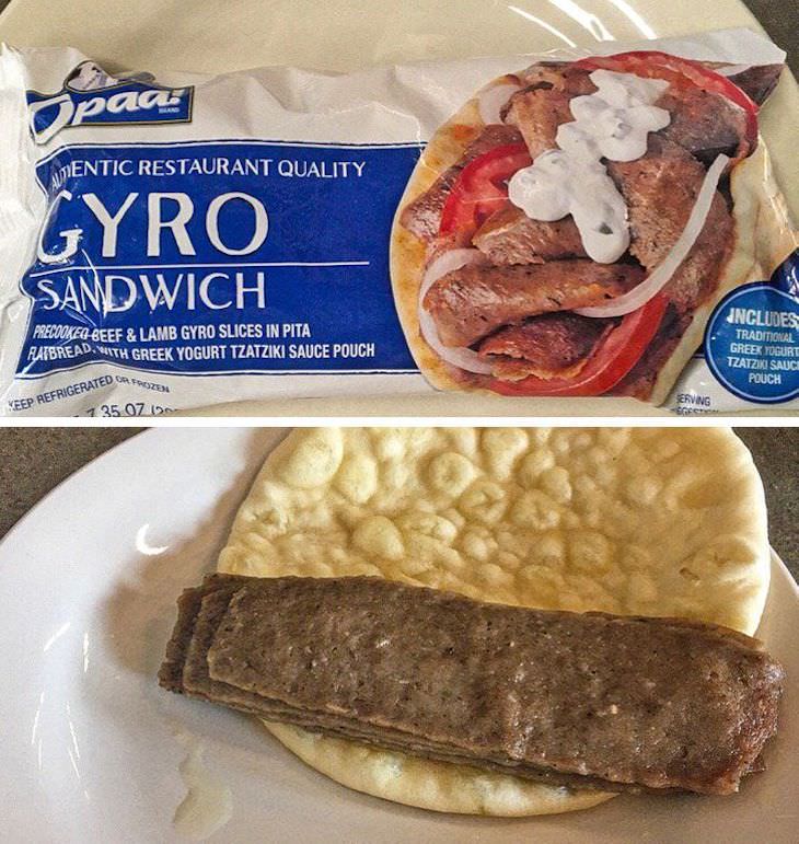 14 Hilariously Underwhelming Takeout Orders gyros