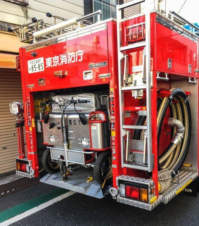 Japanese Innovations This Japanese fire truck carries a smaller fire truck inside