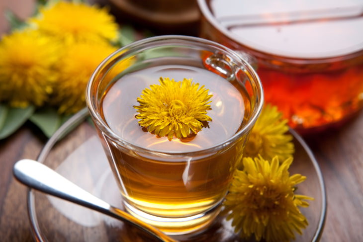 Health Benefits of Dandelion Tea Cup of Dandelion Tea