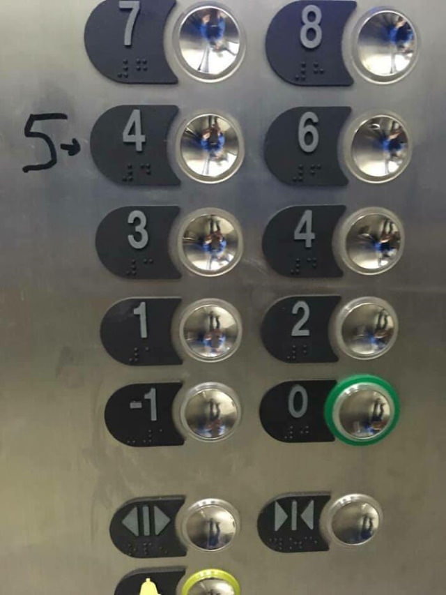 work fails elevator floor numbers