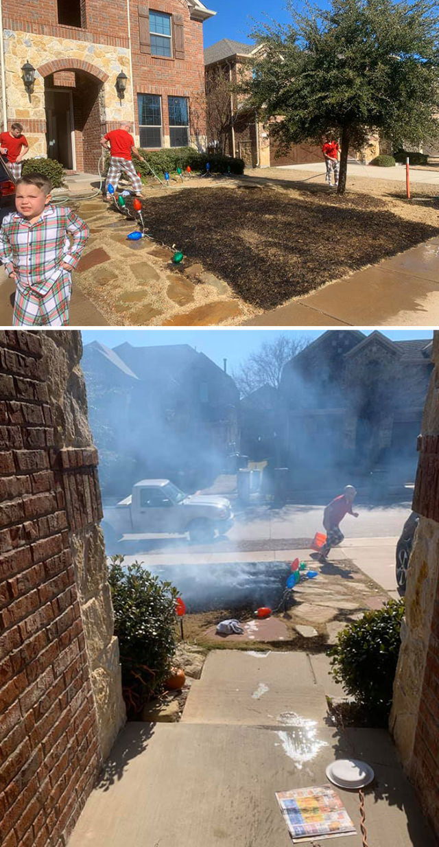 2020 Christmas Fails 12-year-old set his lawn aflame with a magnifying glass he got this Christmas