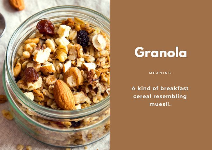 Popular Terms That Didn't Exist Before the 1970s, granola