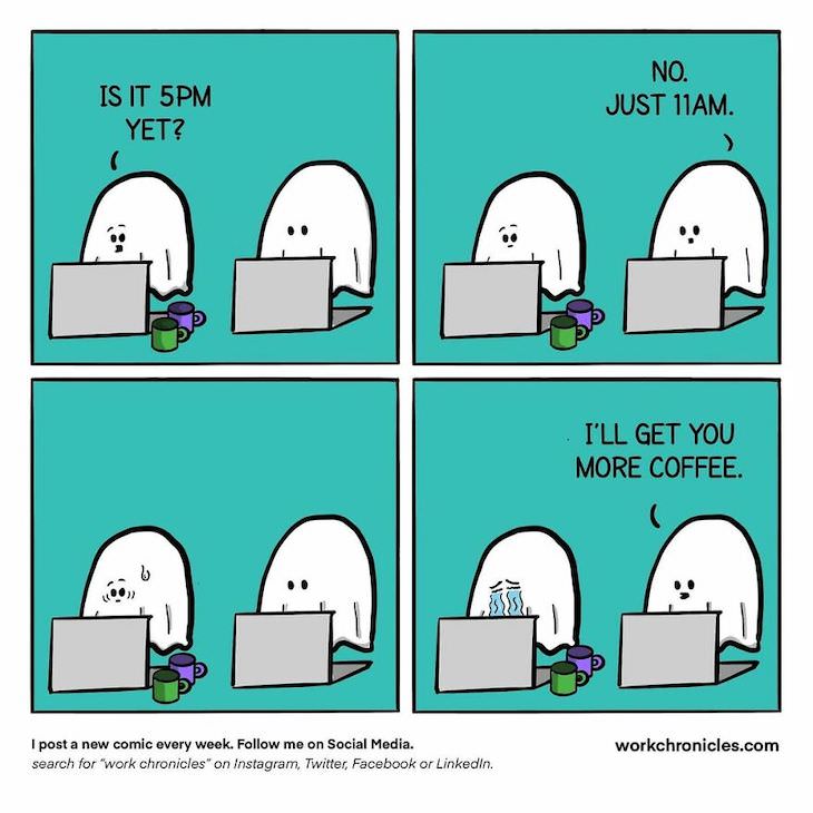 Funny and Related Workplace Comics, time in the office