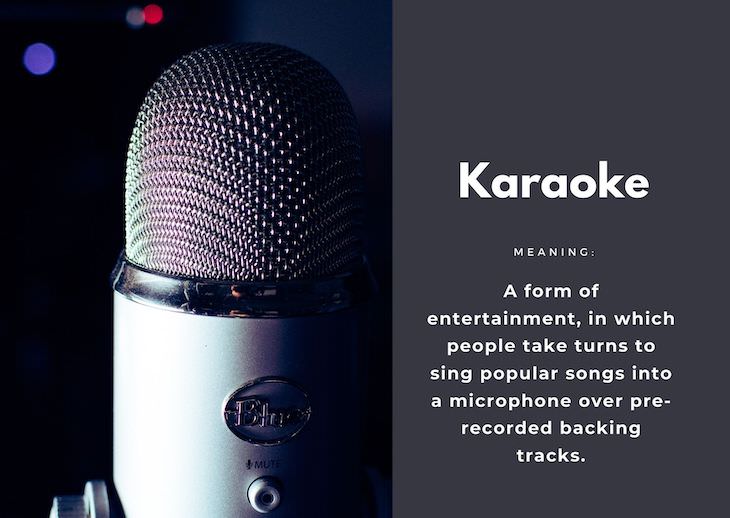 Popular Terms That Didn't Exist Before the 1970s, karaoke