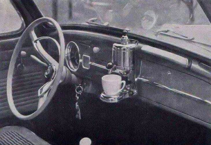 Poignant Photos with Fascinating Backstories, in 1959, a coffee maker was an optional extra in Volkswagen cars