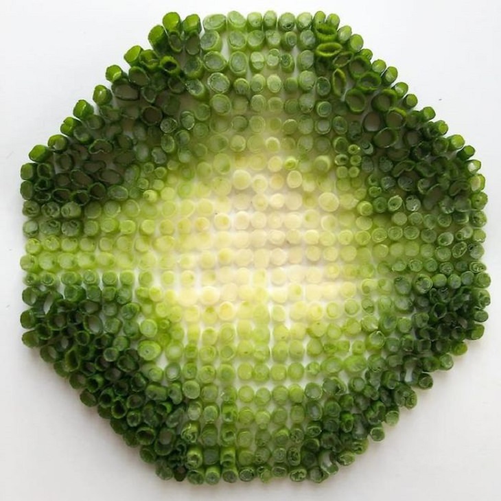 Photographs of beautiful and intricate food arrangements by artist Adam Hillman