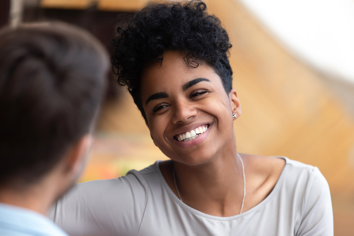 Warning Signs of Low Self Esteem, woman receiving compliment 